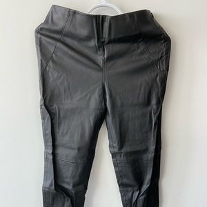 Black leather pants